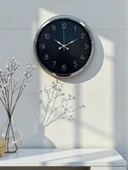 Zentime 40 Cm Krom Şık Duvar Saati thumbnail 1