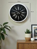 Elegance White 40 Cm Metal Duvar Saati thumbnail 5