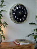 Zentime 40 Cm Krom Şık Duvar Saati thumbnail 3