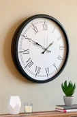 Zentime 52 Cm Siyah Modern Duvar Saati thumbnail 4