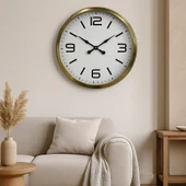 Zentime 60 Cm Gold Lüks Duvar Saati thumbnail 1