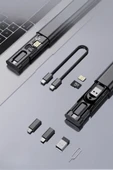 Cep Tipi 60W Bas Aç Type-C,İphone Şarj,Micro USB Hızlı Şarj Data Kablo Seti thumbnail 6