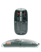 Şeffaf Tasarımlı Bluetooth Kablosuz Mouse Pilli Kullanım thumbnail 5