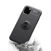 Apple İphone 11 Pro Kılıf Range Yüzüklü Silikon - Mavi thumbnail 3