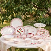 Karaca Cherry Time Kayık Tabak 25 cm thumbnail 6