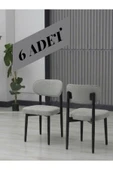 BADE SANDALYE SİYAH AYAK 6 ADET thumbnail 1