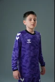 Hummel Line Kaleci Tek Üst Forma Mor Çocuk thumbnail 2