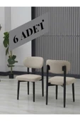 BADE SANDALYE SİYAH AYAK 6 ADET thumbnail 1