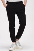 Erkek Slim Fit Paçası ve Beli Lastikli Pamuklu Jogger Pantolon thumbnail 5