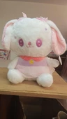 Oyuncak Peluş Pembe Elbiseli Sevimli Tavşan 45 cm thumbnail 1