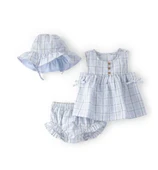 Carters Kız Bebek Alt Üst Set 1U618010 Mavi thumbnail 1