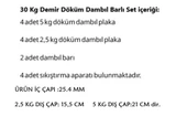 DELTA 30 Kg Demir Döküm Dambıl Seti thumbnail 5