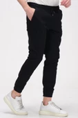 Erkek Slim Fit Paçası ve Beli Lastikli Pamuklu Jogger Pantolon thumbnail 10