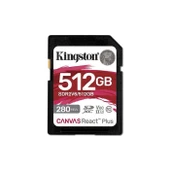 Kingston 512G Sdxc Canvas React Plus (280-150)Mb/S Sdr2V6/512Gb thumbnail 1
