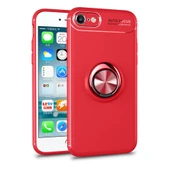 İphone 7 Range Yüzüklü Silikon - Kırmızı thumbnail 1