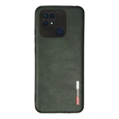 Redmi 10C Kılıf Loop Deri Silikon - Yeşil thumbnail 1