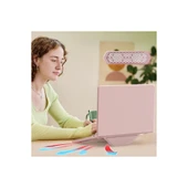 Macbook Pro 14 2021 Macbook Deri Kapak - Pembe thumbnail 4