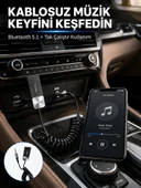 Usb Aux Bluetooth Adaptörü Kablosuz Ses Aktarım thumbnail 1
