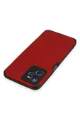 Newface Realme C35 Kılıf Loop Deri Silikon - Kırmızı thumbnail 3