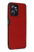 Newface Realme C35 Kılıf Loop Deri Silikon - Kırmızı thumbnail 2