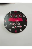 Squidgame model Modern ahşap Duvar saati thumbnail 7