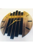 Modern Ahşap Duvar Saati 35cm thumbnail 4