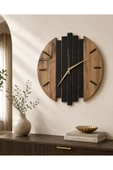 Modern Ahşap Duvar Saati 50cm thumbnail 1