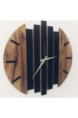 Modern Ahşap Duvar Saati 35cm thumbnail 6