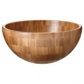 Bambu Servis Kasesi Ölçü 20 Cm IKEA Bambu Kase-Adet thumbnail 1
