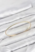 CM Gold Renk Simli Model 65 mm Bilezik thumbnail 1