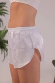 Krem Jumelles Saten Desenli Tek Şort thumbnail 2