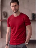 Bisiklet Yaka Basic Tişört (SlimFit) thumbnail 1