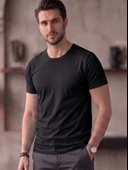 Bisiklet Yaka Basic Tişört (SlimFit) thumbnail 1