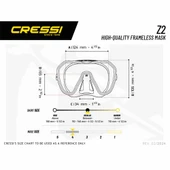 Cressi Z2 Dalış Maskesi thumbnail 4
