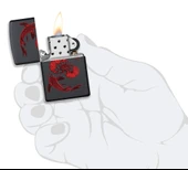 ZIPPO - Benzin - Ateş - 60006153 Koi thumbnail 4