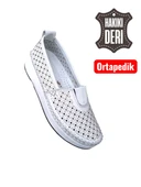 Viyolas Hakiki Deri Kadın Ayakkabısı Lastikli KDL thumbnail 1