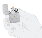 Zippo Fleur-De-Lys Pattern Dizayn Çakmak thumbnail 4