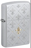 Zippo Fleur-De-Lys Pattern Dizayn Çakmak thumbnail 1