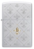 Zippo Fleur-De-Lys Pattern Dizayn Çakmak thumbnail 2