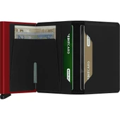 Secrid Slimwallet Matte Cüzdan, Siyah-Kırmızı thumbnail 3