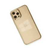 Apple İphone 12 Pro Max Kılıf Element Silikon - Gold thumbnail 3