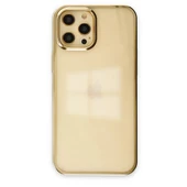 Apple İphone 12 Pro Max Kılıf Element Silikon - Gold thumbnail 1