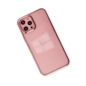 Apple İphone 12 Pro Max Kılıf Element Silikon - Pembe thumbnail 3