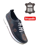Viyolas Hakiki Deri Bağlı Kadın Ayakkabısı Ç L thumbnail 1