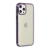 Apple İphone 12 Pro Max Kılıf Element Silikon - Mor thumbnail 2