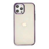 Apple İphone 12 Pro Max Kılıf Element Silikon - Mor thumbnail 1