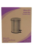 MEVAX Micro 5Lt. Pedallı Paslanmaz Çöp Kovası thumbnail 2