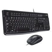 Logitech MK120 Usb Q Siyah Kablolu Klavye + Mouse Set thumbnail 1