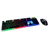 Bugatek Aydınlatmalı Oyuncu Klavye & Mouse Set thumbnail 1