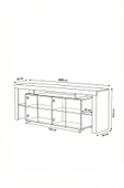 Platinreyon KALE LEDLİ KONSOL 200 CM thumbnail 5
